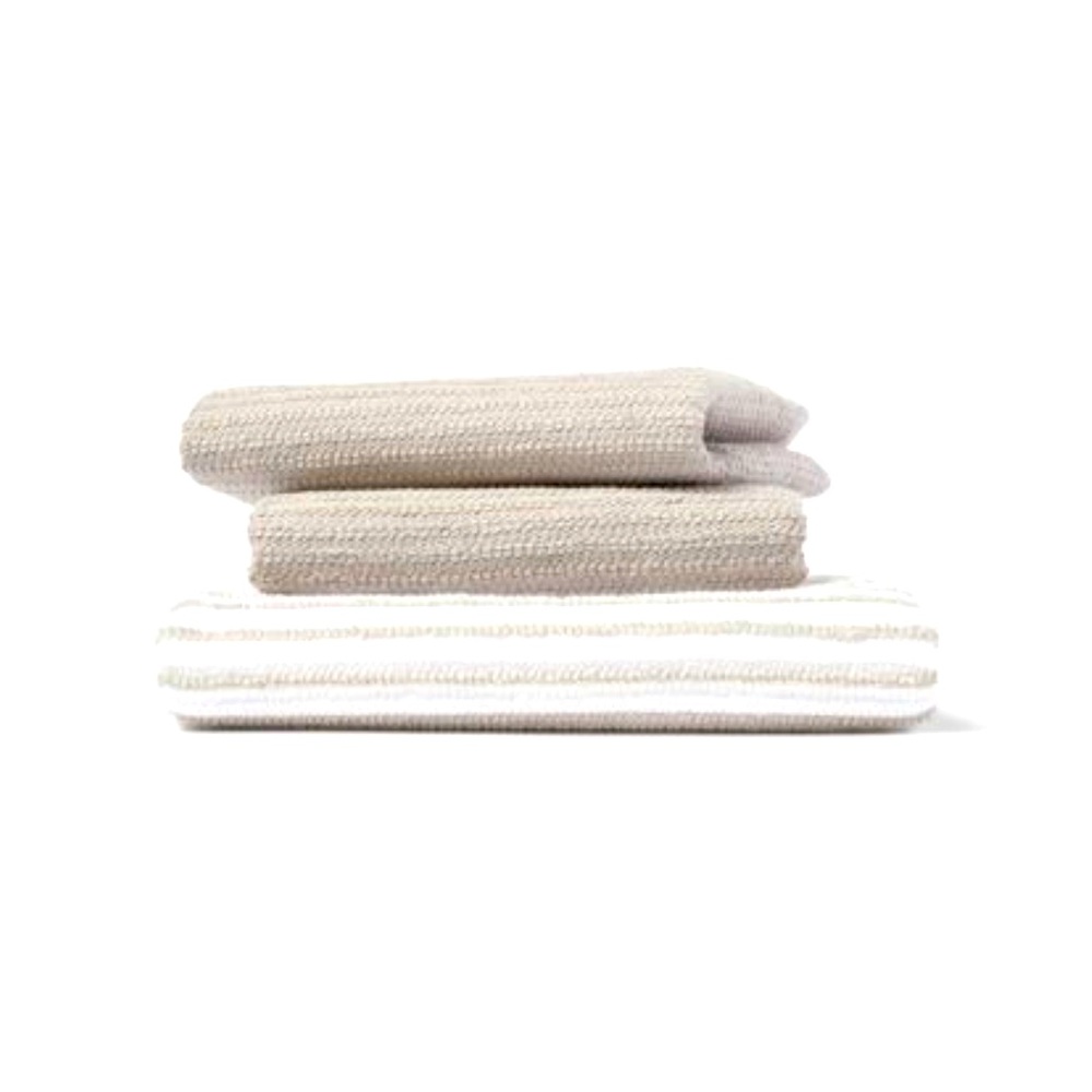 3pk 1 Striped, 2 Solid Dish Cloths Jet Gray - Room Essentials™. BRAND NEW!